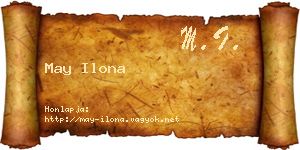 May Ilona névjegykártya
